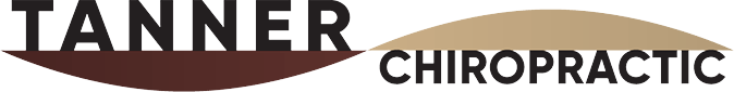 Tanner Chiropractic logo with beige arc